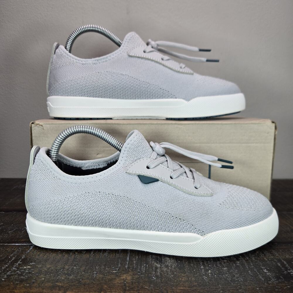 Vessi Weekend Sneaker Youth Kids Size J4 Waterproof Shoes Nimbus Steel Gray